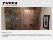 Tablet Screenshot of flicksplumbing.com